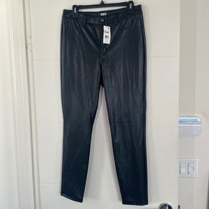 REWASH Brand Faux Leather Stretch Pants - Size 11